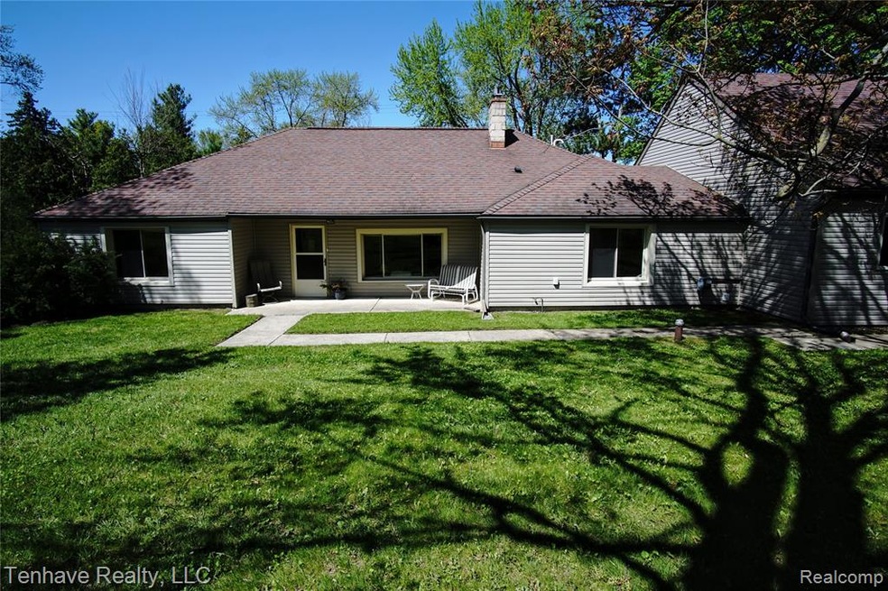 Home sits on a sizable corner lot.