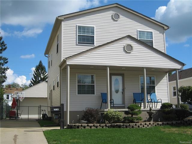 Front elevation nicely landscaped.