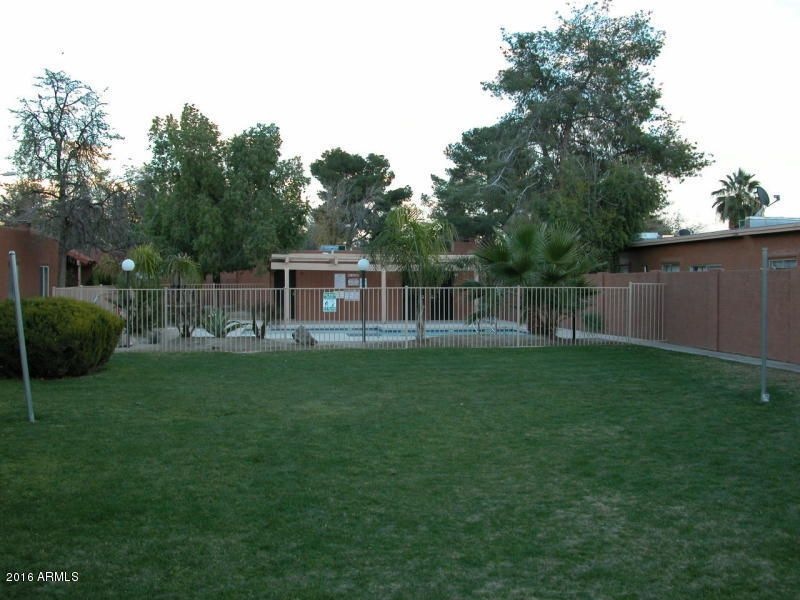 Just off Townhome backyard