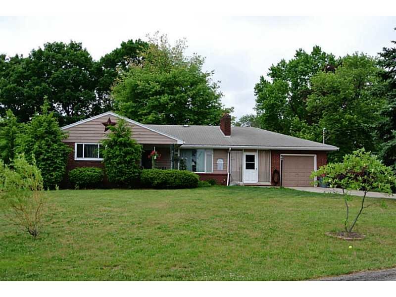 Exterior Front. Beautiful Brick Ranch on a large l