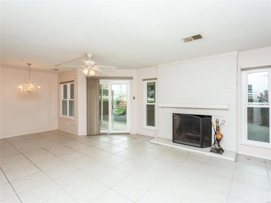 Open Floor Plan with Pristine Large Tile Flooring 