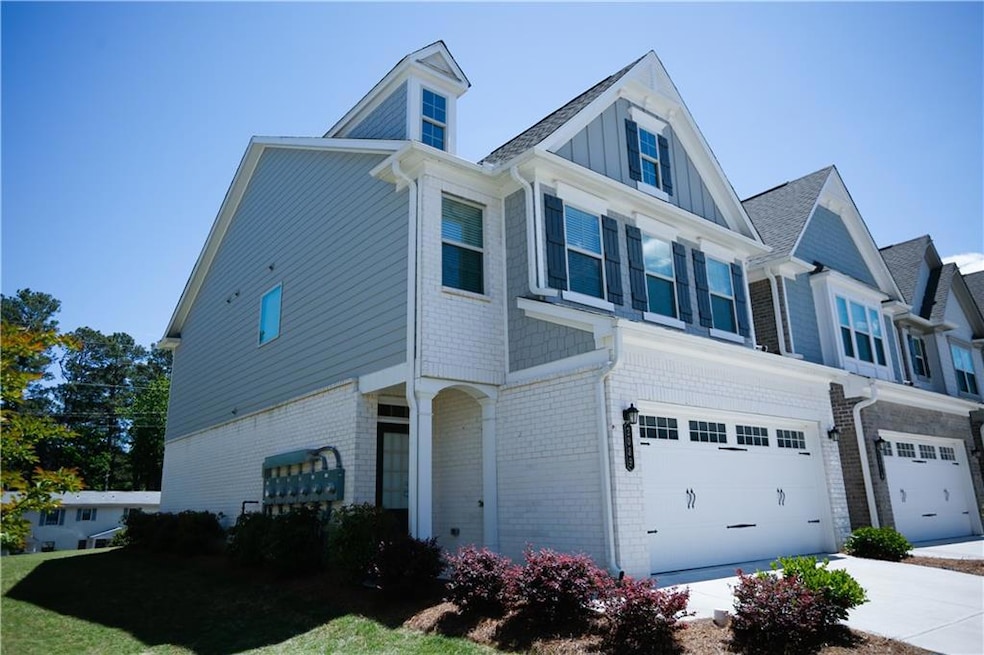 View of front right angle with a garage