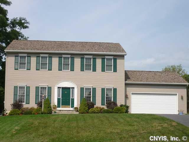 Exterior Front Stately Traditional Center Hall Col