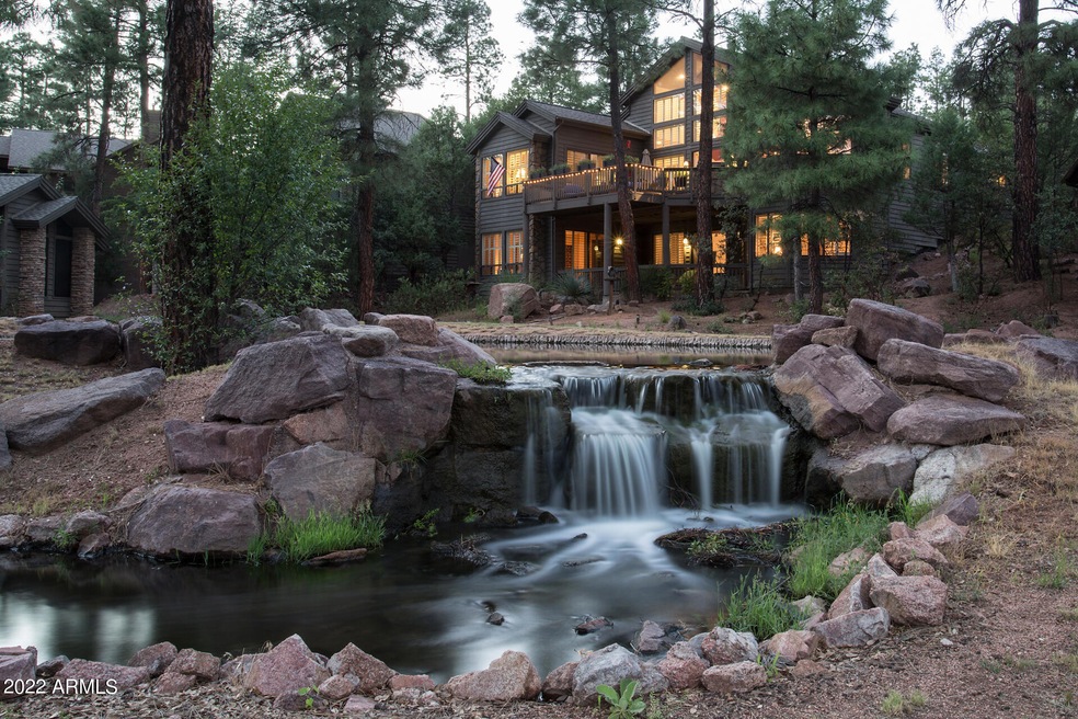 Back of home, beautiful water features