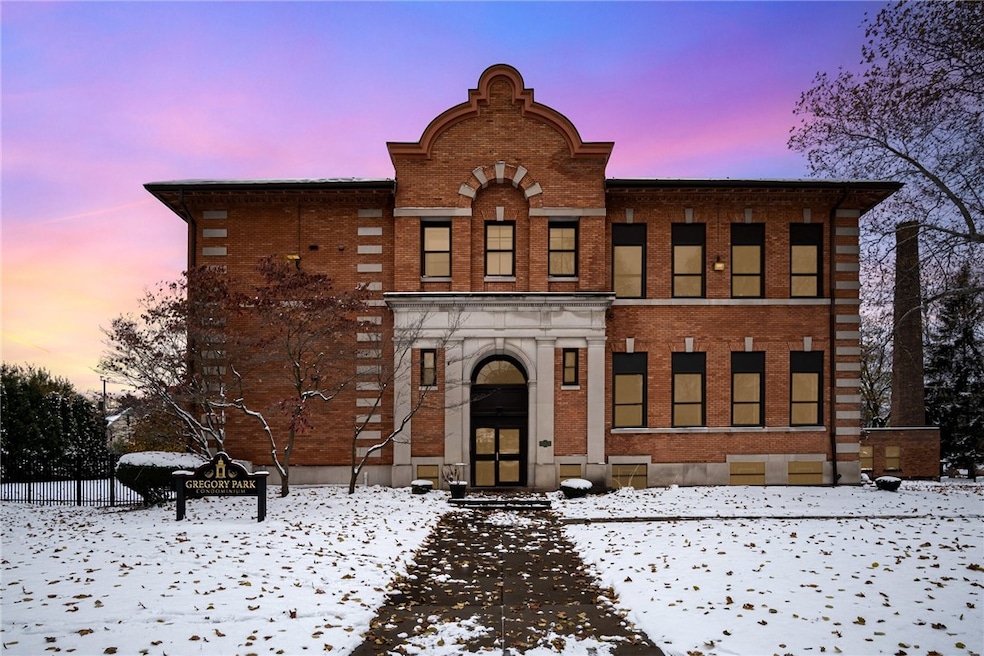 111 Gregory Park.. Entrance on the Hickory Street Side of the Building
