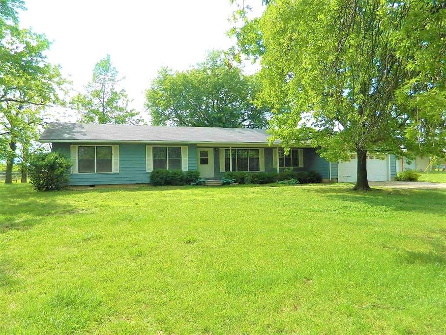 Lots of big windows in this great ranch style home