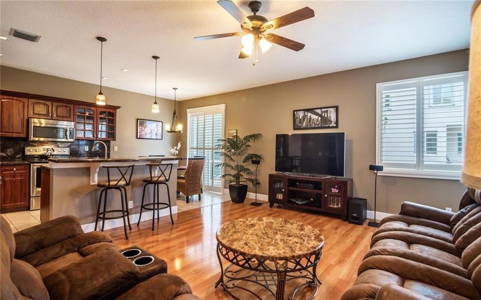 This family room area is open to the kitchen so th