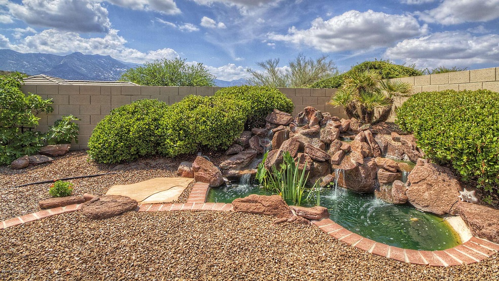 Water Feature with mountain view