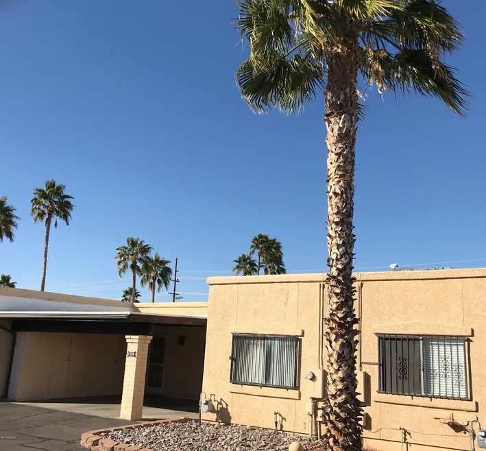 Main Entry and carport