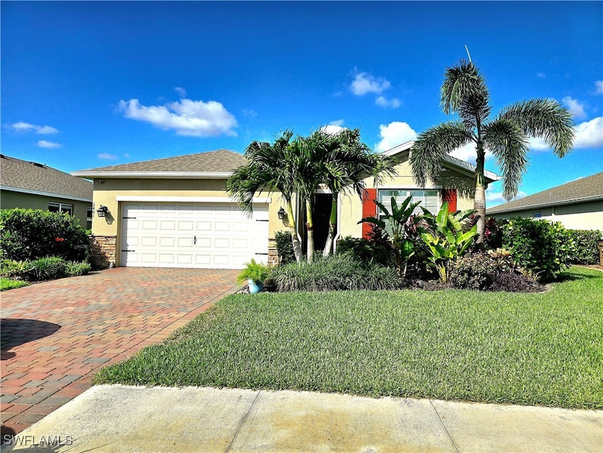 View of front of home, attached garage