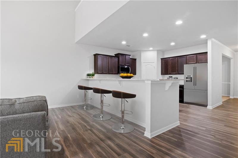 Staged Bar Area in Kitchen/Great Room
