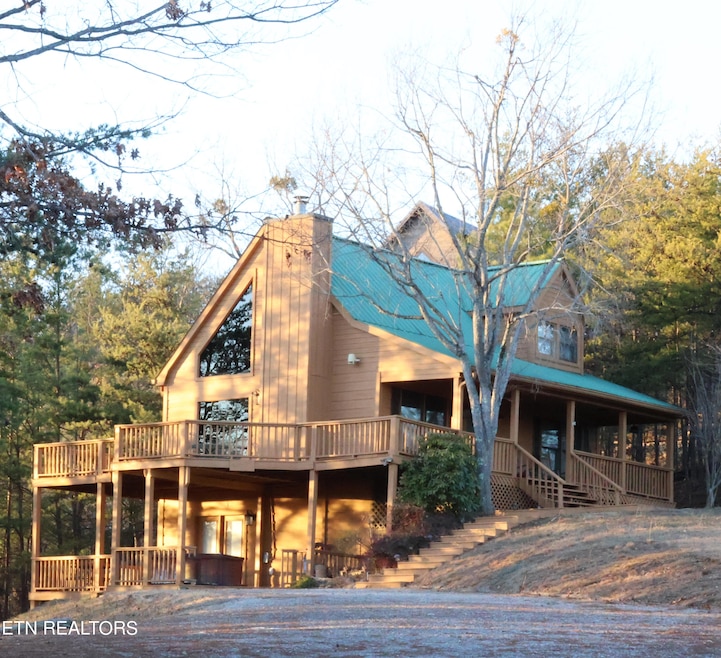 Front of cabin exterior - cropped