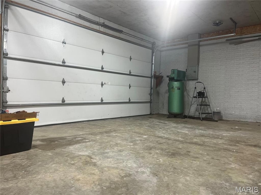 Garage with electric panel