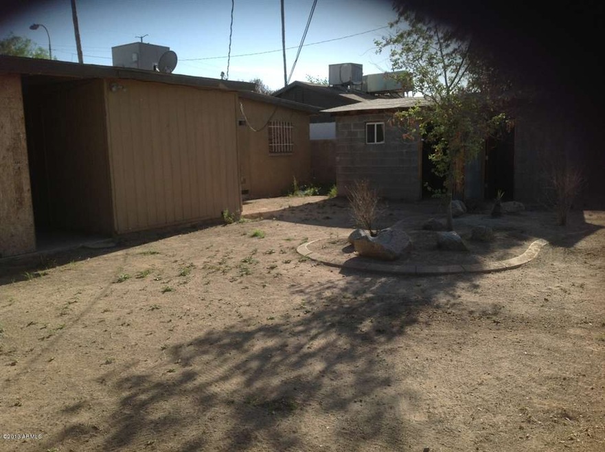 Backyard shed view