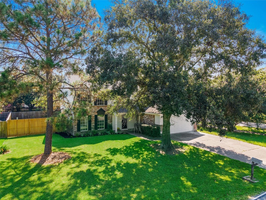 Corner lot in established Pearland neighborhood.