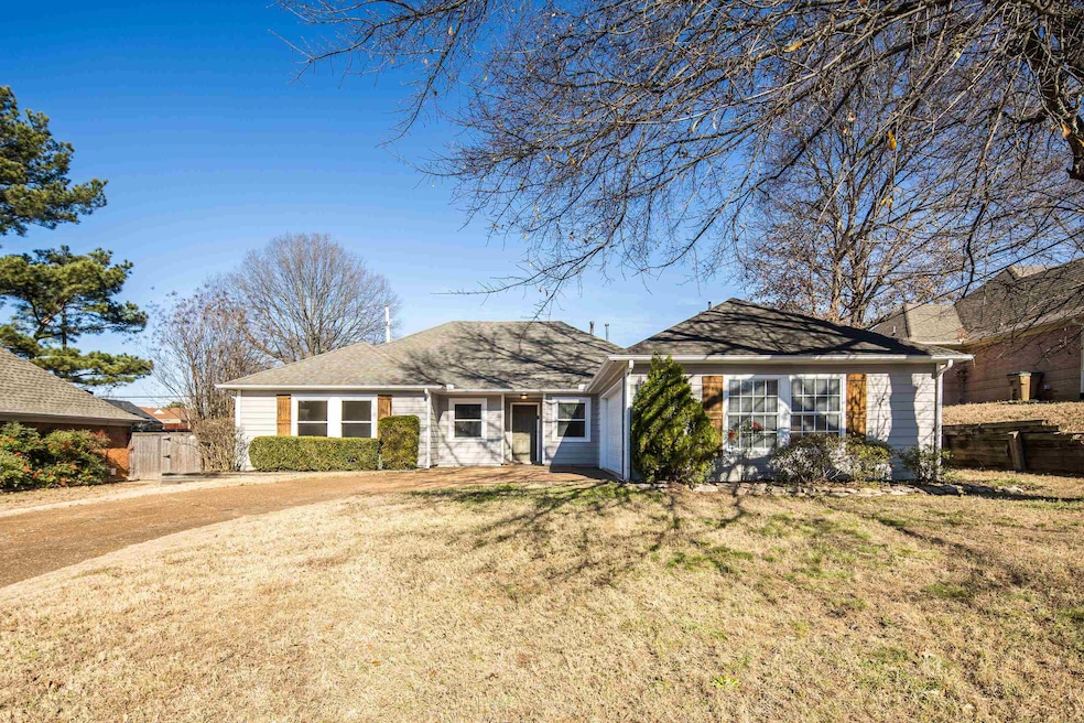 Ranch-style, one story home with lots of living sp