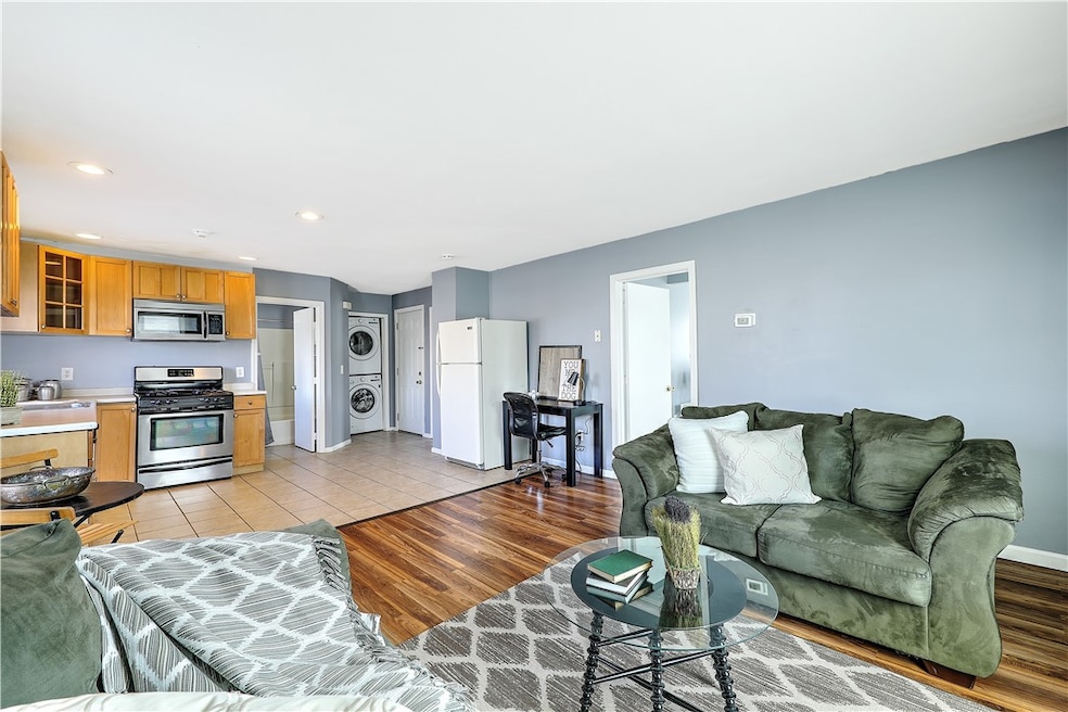 Living Area and Kitchen