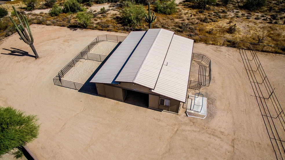 Drone shot of great barn