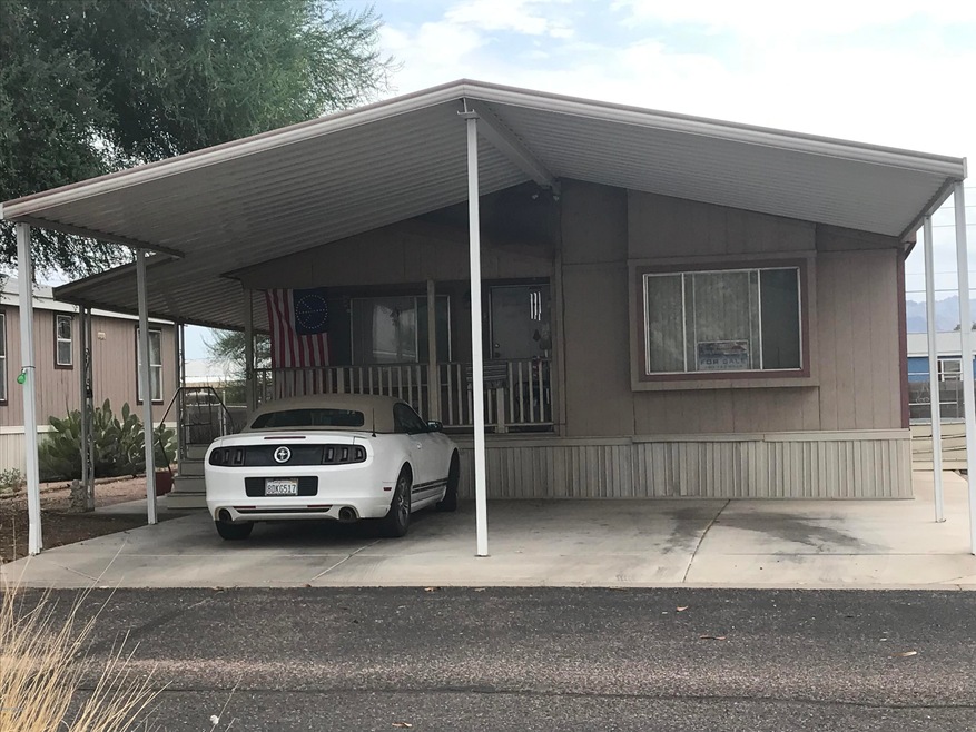 Front view with parking for two
