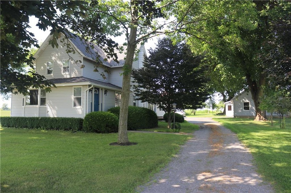 Front view from the U shaped driveway on the East 