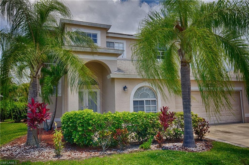 Beautiful landscaped entry