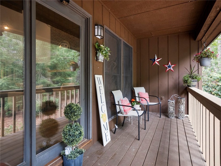 Charming and private front porch