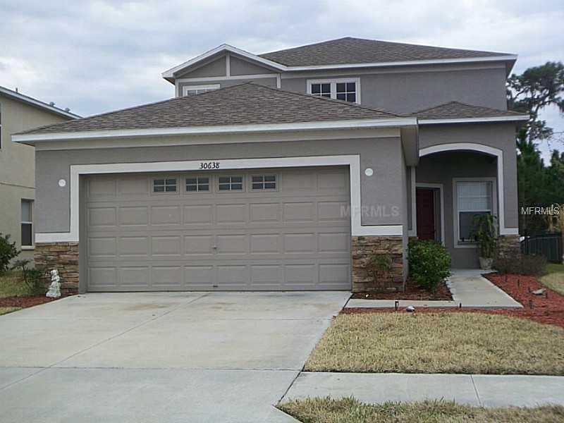 Front View with Stone Accents