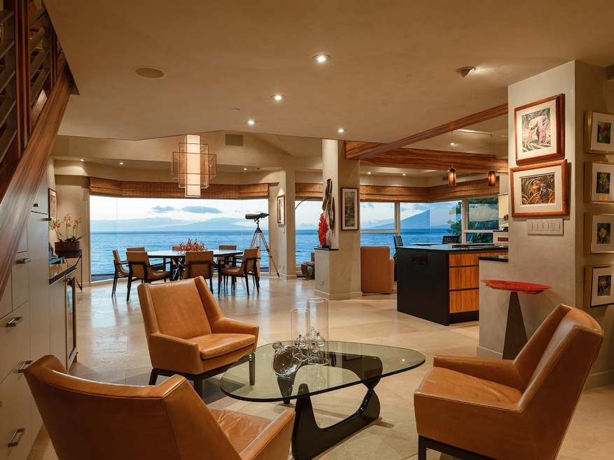 From the moment you walk through the front door of this Wailea Point 1202/1204 property you feel