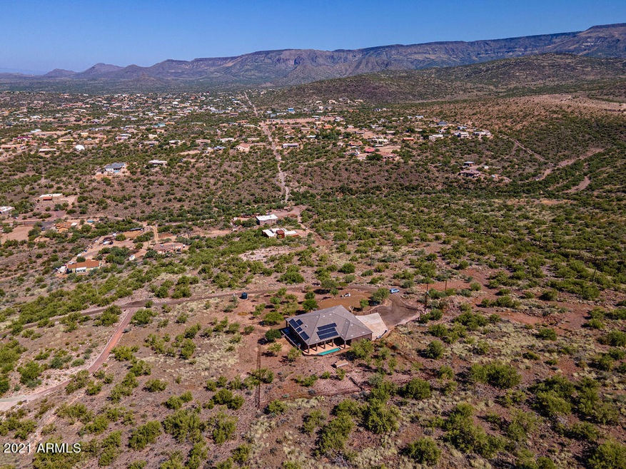 Lot to the west of the home