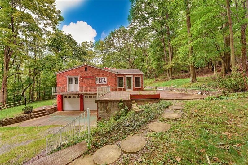Welcoming home nestled in the woods