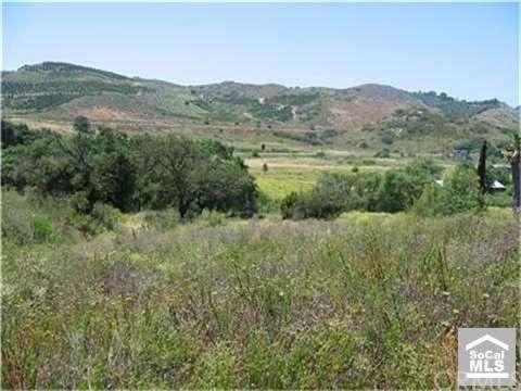 Hills view from lower corner of lot.
