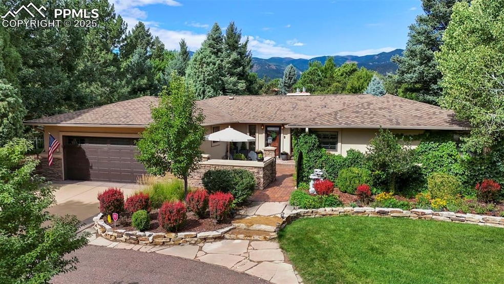 Luxurious Ranch-style home.
