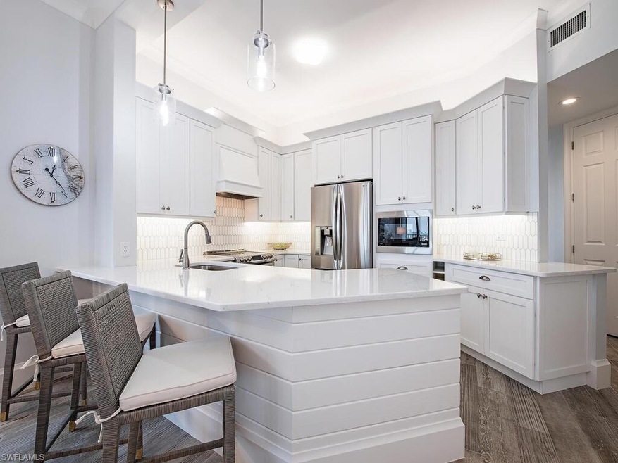 Renovated kitchen with tons of cabinet space.