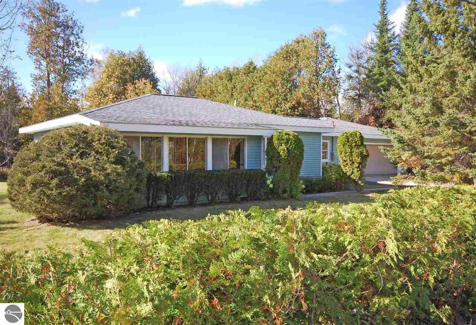 The road side view of the home.