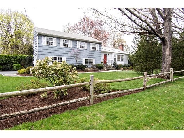 Front view of 4 Birchwood Lane. Beautiful property