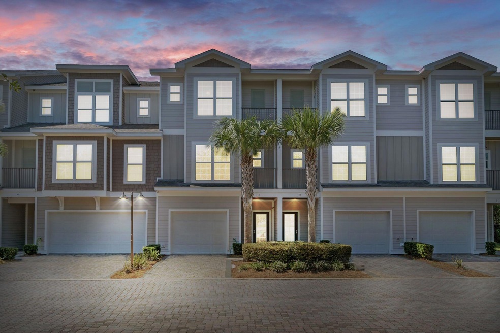 Exterior of Unit 3 at night