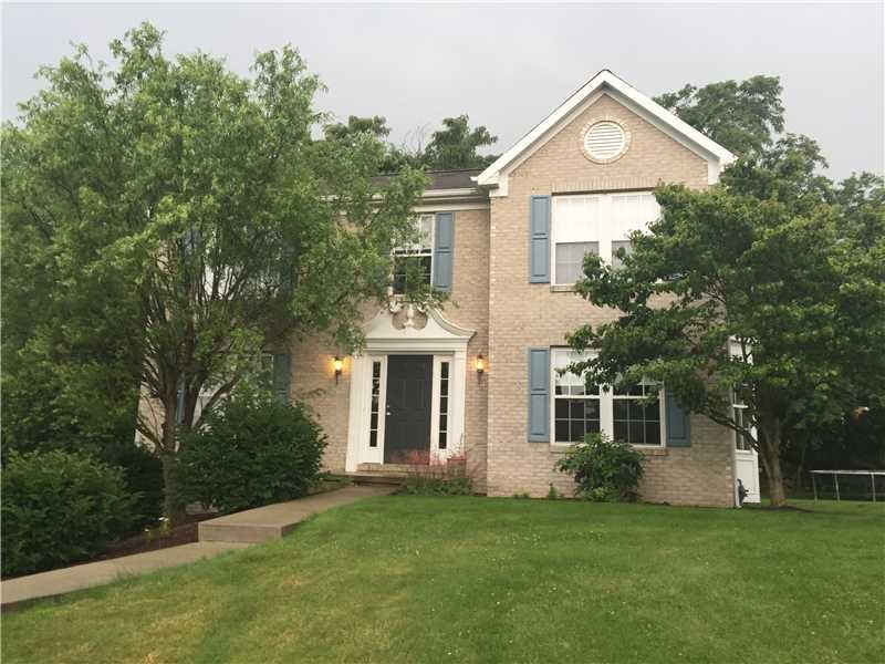 Exterior Front. Brick Front Home on Corner Lot
