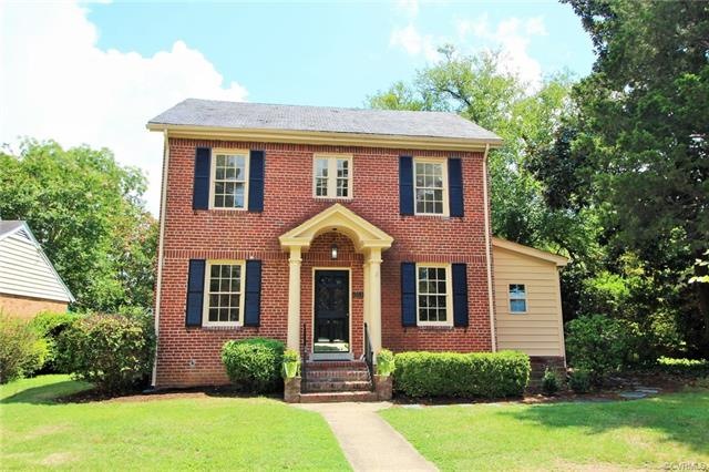 New shutters w/ throw-back hardware, mature boxwoods