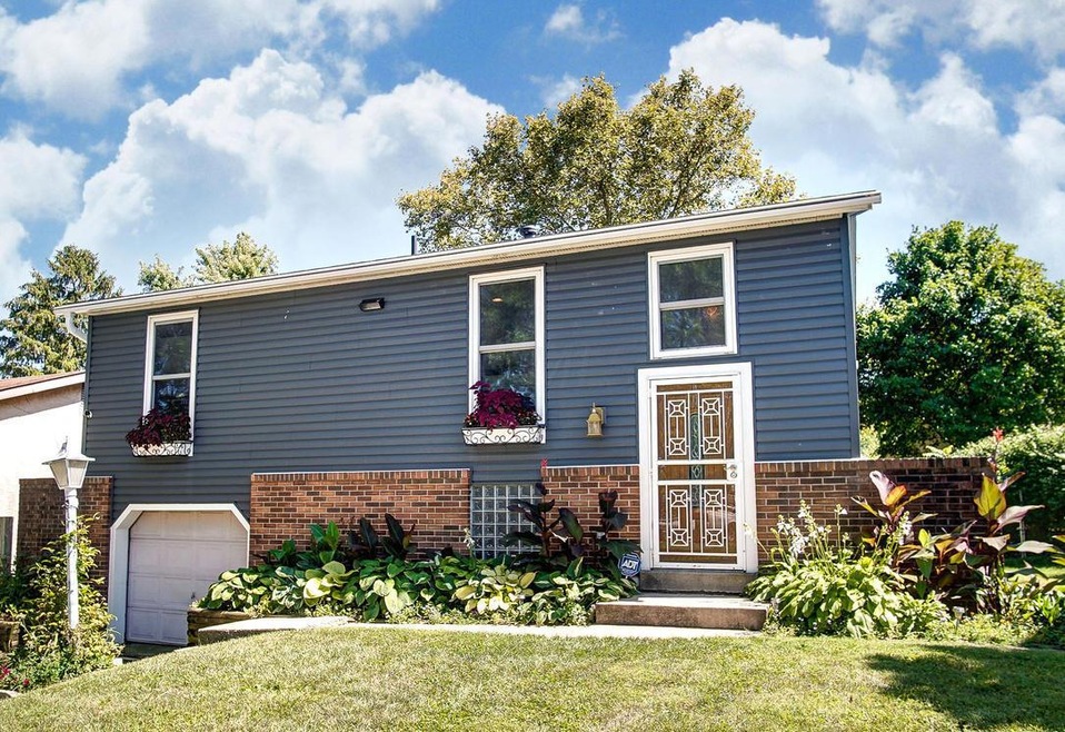 Front with landscaping