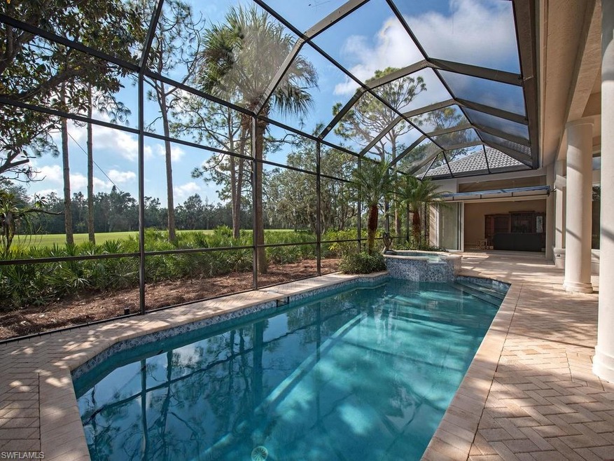 Heated Lap Pool with Spa Overlooking Fairway and P