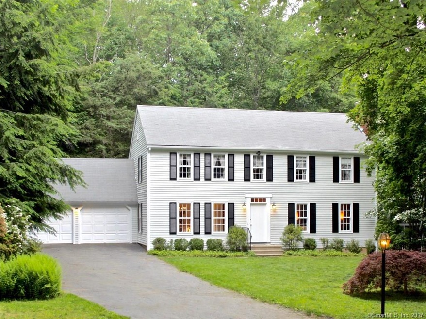 This lovely home in Greenfield Hill was built by F