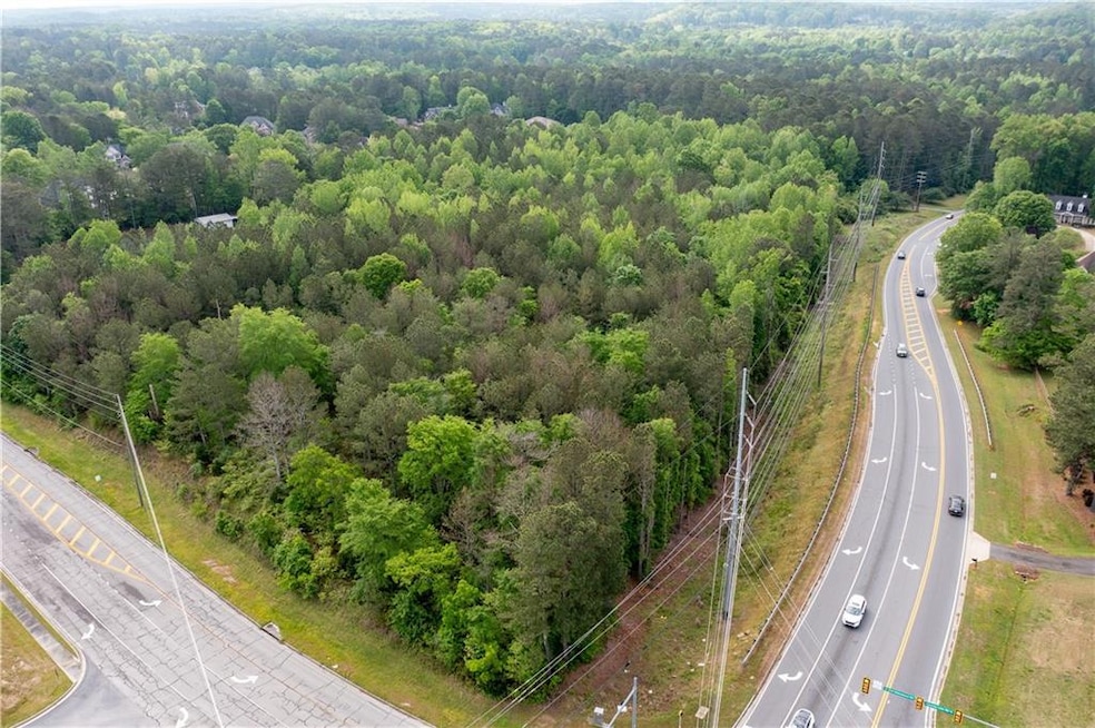 Bird's eye view with a view of trees