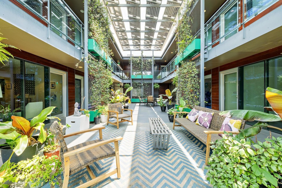 View of property's community with outdoor lounge 