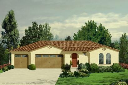 Artist rendering. Actual home is garage Right.