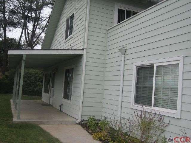 Front view of the home
