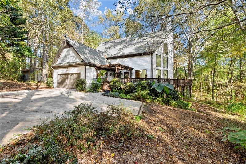 This very large A-frame home is a nature-lover's d