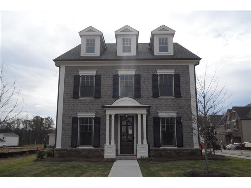 Beautiful shake front with grand porch entry.   Si