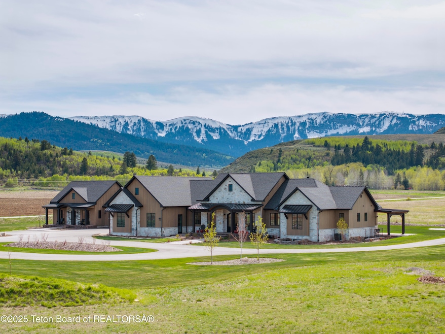 Front of Home with Big Hole Mountains