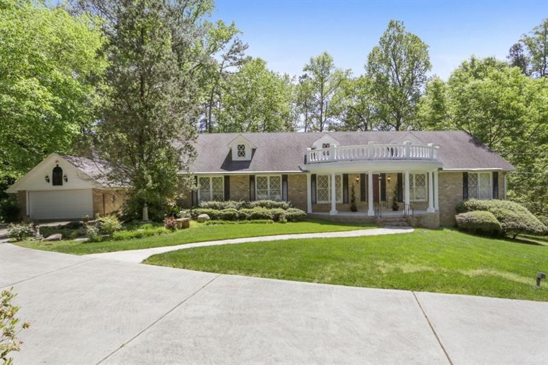 Stunning landscaping on just shy of one acre inclu
