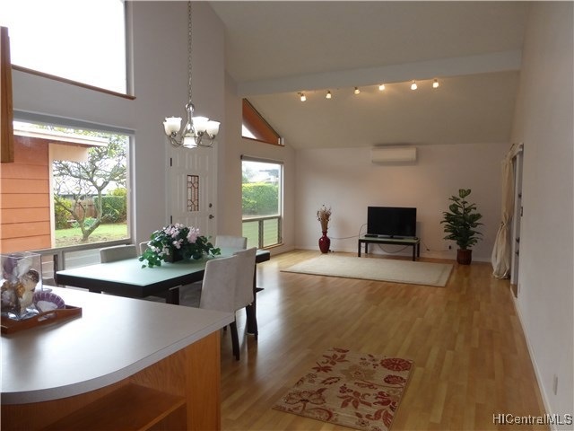 Dining and living area.